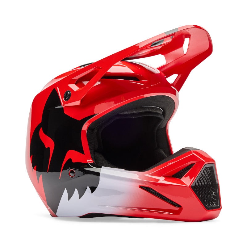FOX 2026 V1 SHIELD HELMET – FLO RED XS