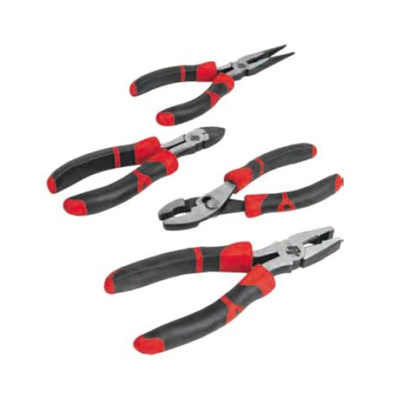 Performance Tools 4 Piece Pliers Set with Non-Slip Grips W30765