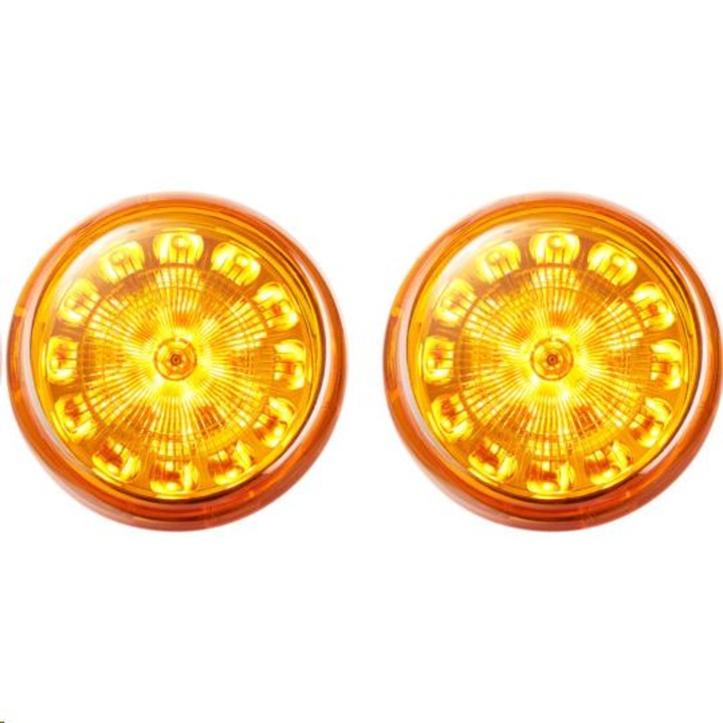 Custom Dynamics Probeam Bullet Bezel LED Turn Signal Inserts for Models with 1156 Contact Bases – Amber PB-A-1156