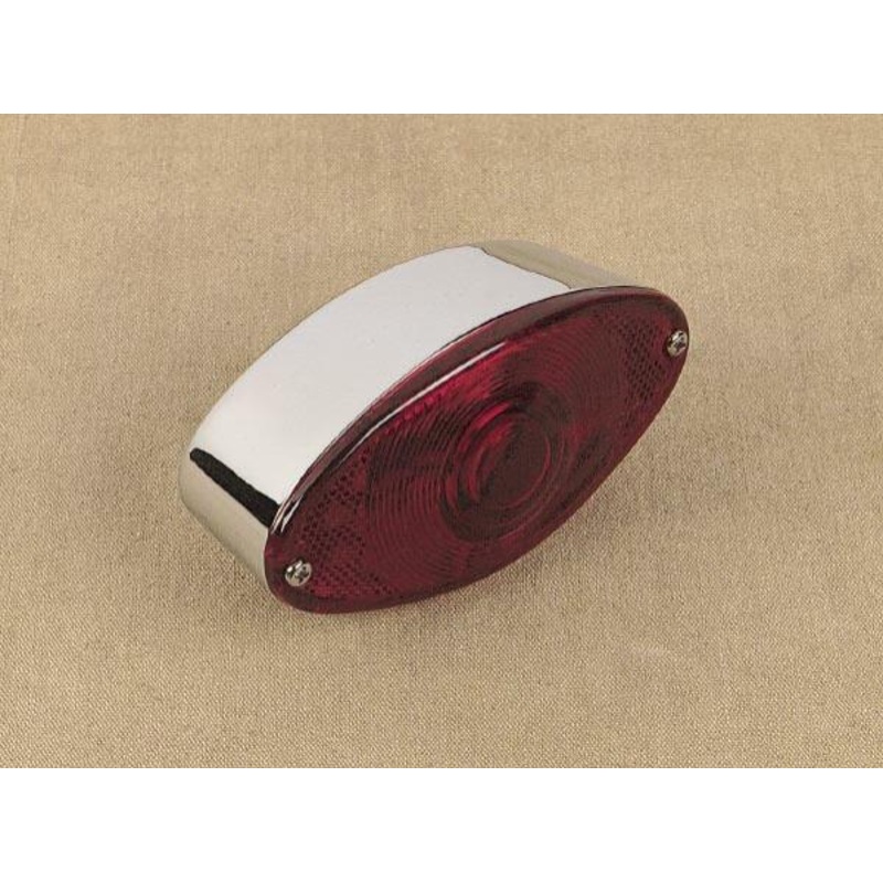 Drag Specialties LED Taillight – Cat Eye with Red Lens 12-0042LEDBXLB1