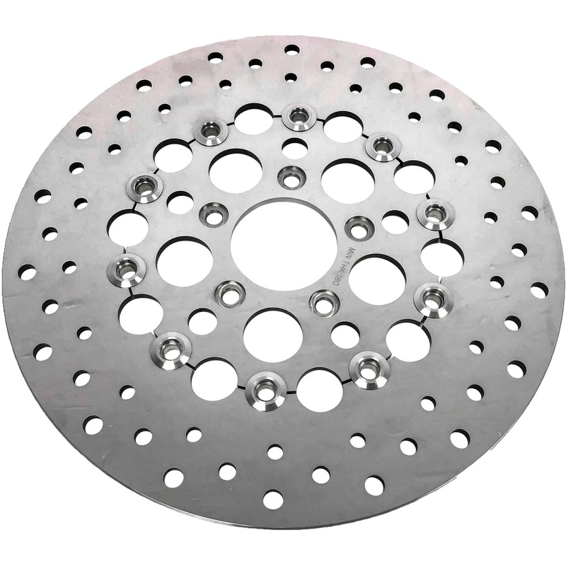HardDrive Floating Brake Front Rotor – Stainless Steel Machine Finish 144322