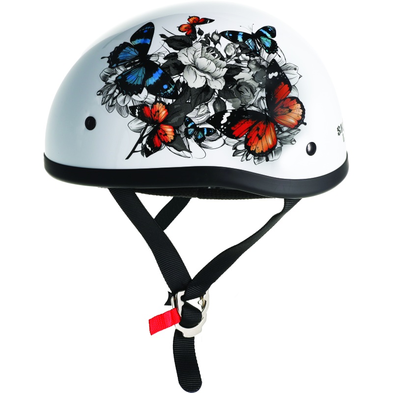 Skid Lids White Rose Original Helmet – Large