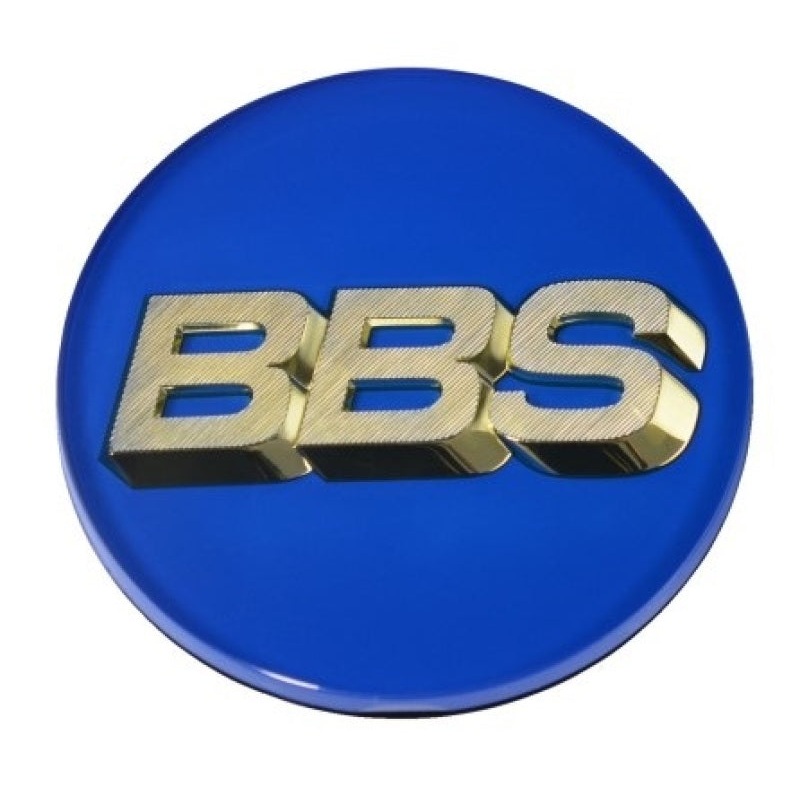 BBS Center Cap 70.6mm Blue/Gold (3-Tab)