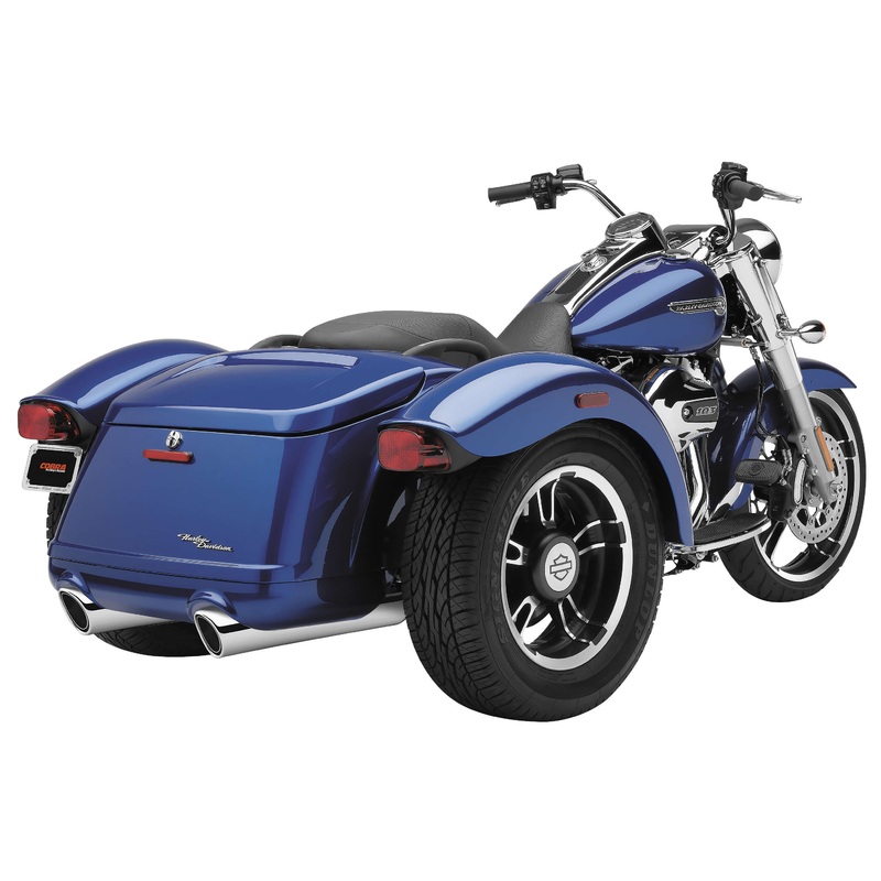 Cobra 909 Slip-On Mufflers – Chrome 6302