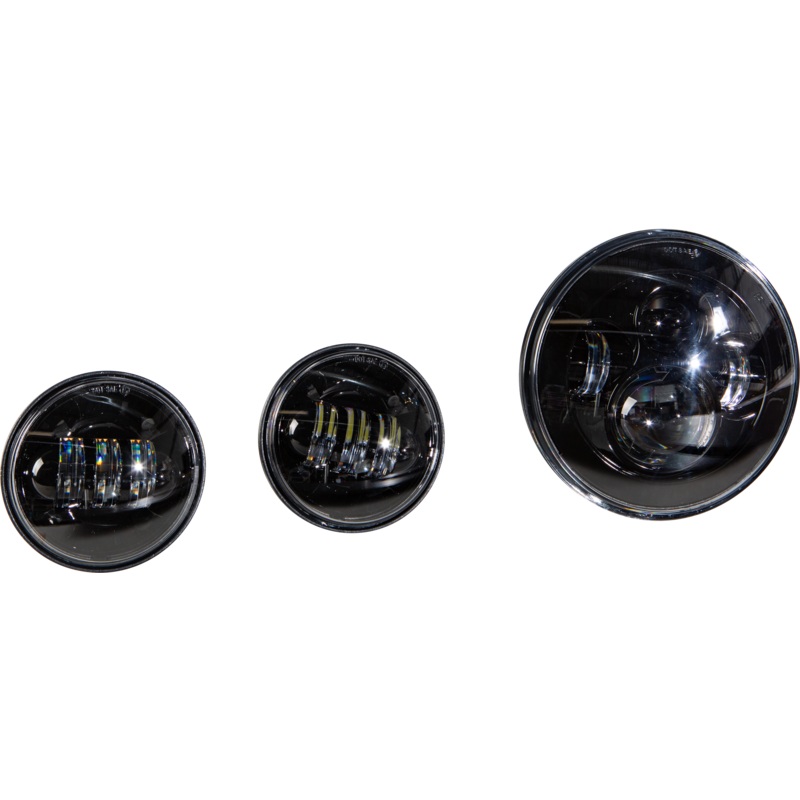 HardDrive 820-0366 Led Headlight/Passing Lamp Set Black
