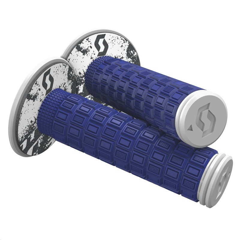 Scott USA Mellow ATV Grips – Blue/White 269305-1006