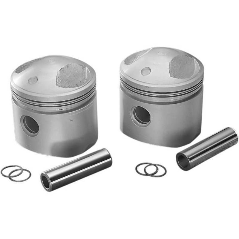 Drag Specialties Piston Kit (1200cc., 3-7/16in. Bore) – .030in. Oversize, 7.5:1 Low Compression 750713LC-BX-LB1
