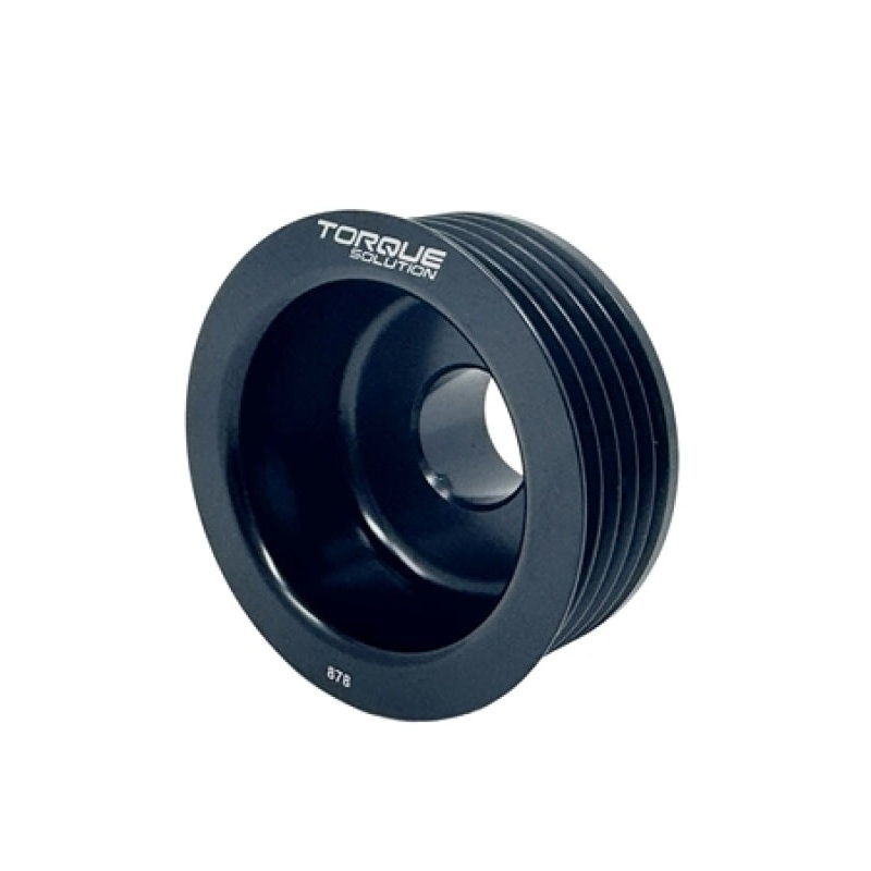 Torque Solution Lightweight Alternator Pulley (Black): Subaru EJ WRX 06-14 / STI 07-21