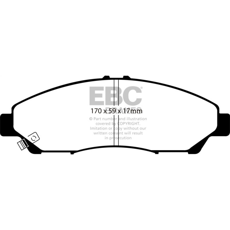 EBC 07-13 Acura MDX 3.7 Greenstuff Front Brake Pads