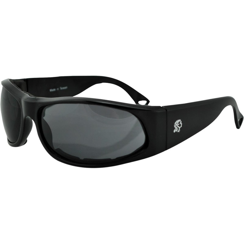 Zan Headgear California Foam Frame Sunglasses – Black/Clear OSFM Black / Smoke Lens