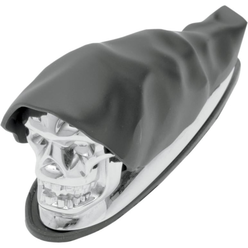 Drag Specialties Shrouded Skull Fender Ornament 91C04-0408