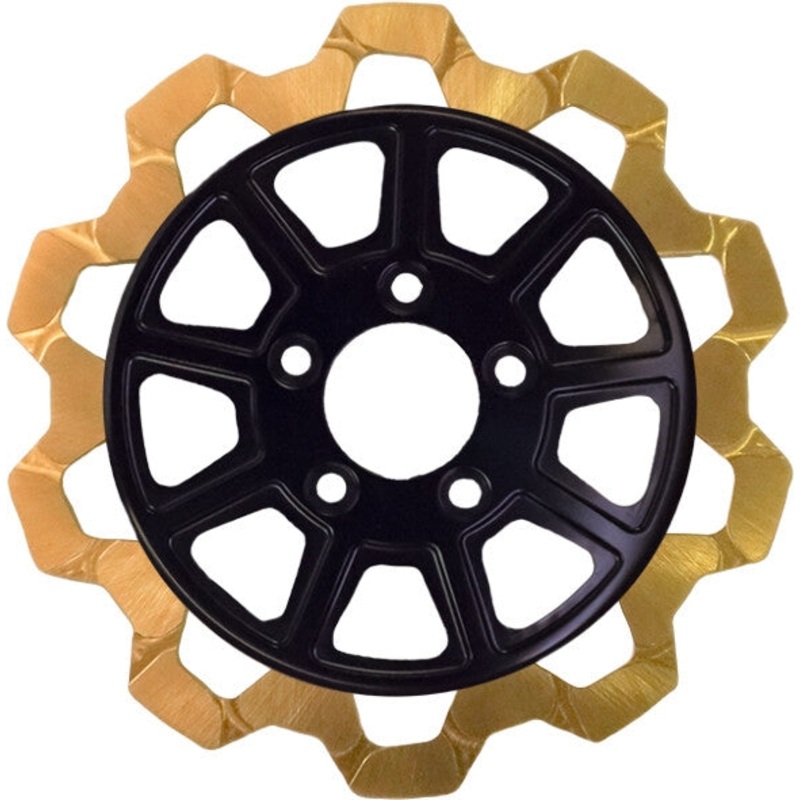 Lyndall Racing Brakes Bow Tie 9 Spoke Rotor – 11.8in. – Gold 4203-1133