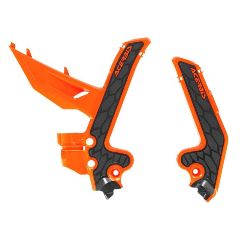 ACERBIS X-GRIP FRAME GUARDS KTM SX 85 25 ORANGE-BLACK