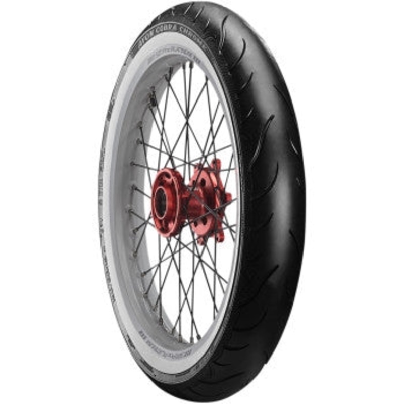 Avon Tyres Cobra Chrome AV91 Front Tire – 120/70-21 – White Wall 2120094