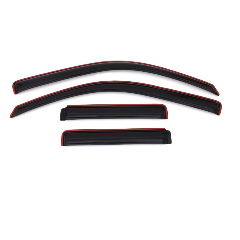 AVS 02-09 Chevy Trailblazer Ventvisor In-Channel Front & Rear Window Deflectors 4pc – Smoke