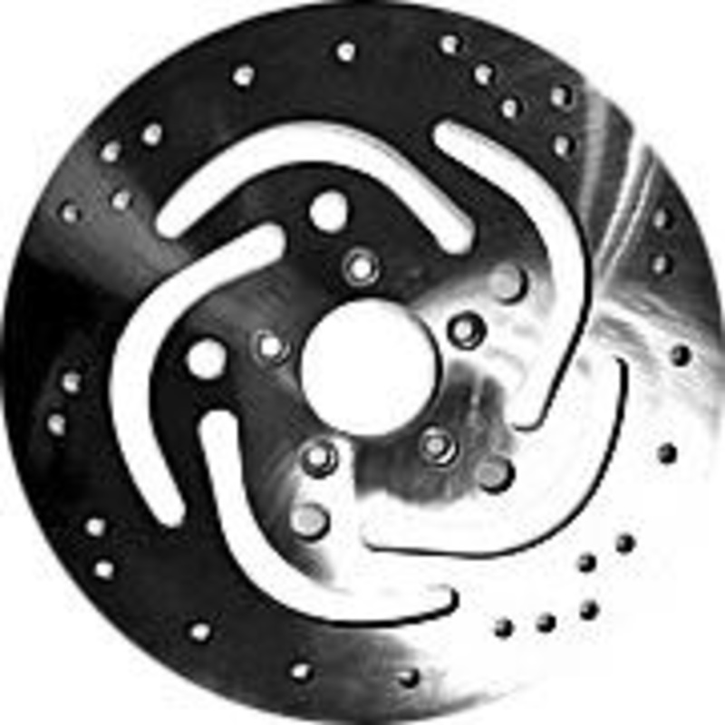 HardDrive Drilled Vented Front Brake Rotor – OEM Style S/S 144311