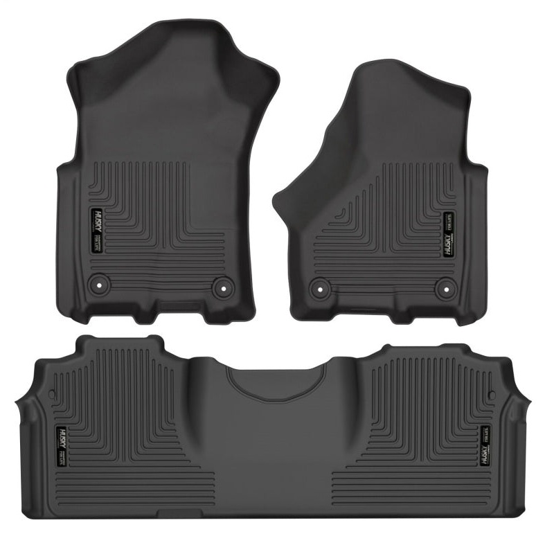 Husky Liners 19-21 RAM 2500/3500 Mega Cab Weatherbeater Front and 2nd Seat Floor Liners – Black