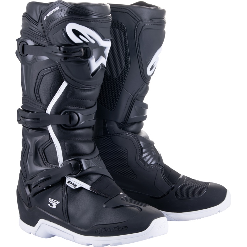 alpine star 482-47509 Tech 3 Enduro Wtrprf Boots Black/White Sz 9