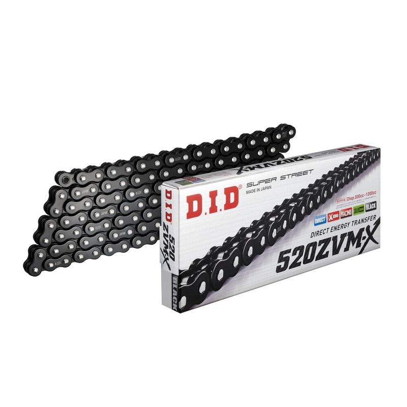 D.I.D 520 ZVM-X Series Super X-Ring Chain – 120 Links – Black 520ZVMXB120Z