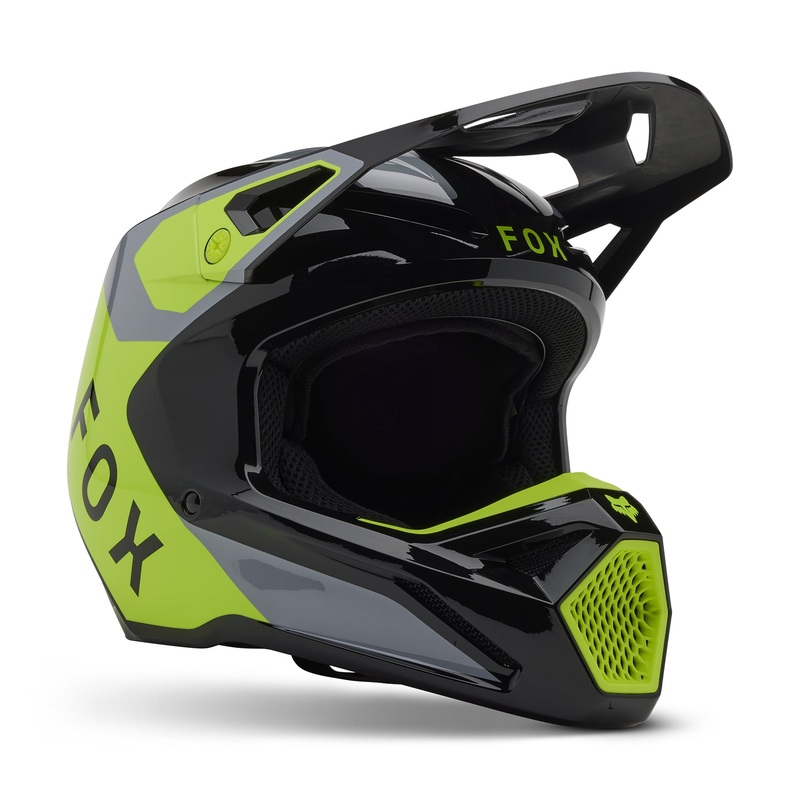 FOX 2025 V1 LEAN HELMET – GREY/YELLOW XS