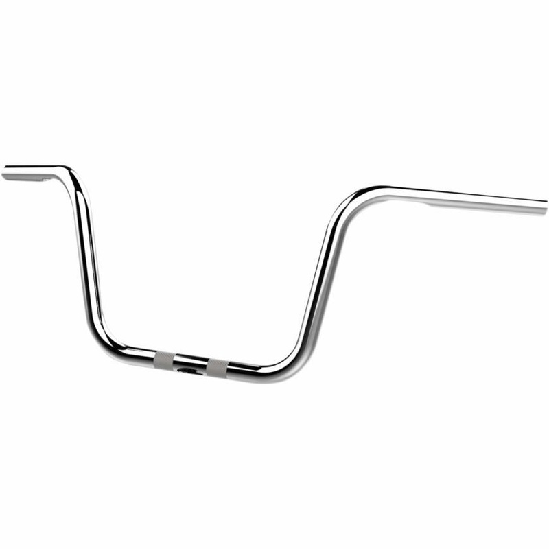 Khrome Werks 1in. Bobber Ape Hanger Handlebar – 10in. – Dimpled and Drilled – Chrome 300210