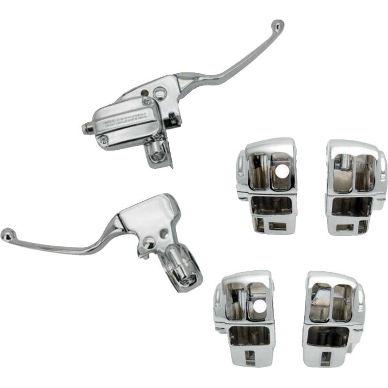 HardDrive 820-55013 Handlebar Control Kit Chr Cable Clutch `08-16 Flh