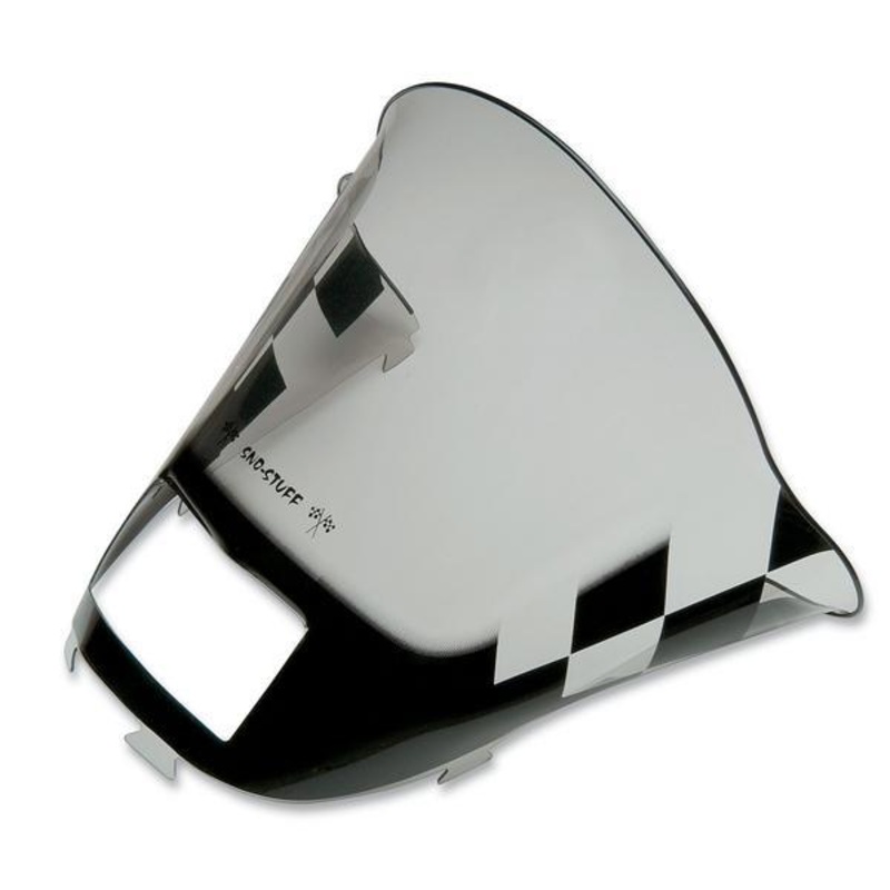 SNO Stuff Flared Windshield – High – 17.5in. – Smoke with Black Checkers 479-471-60