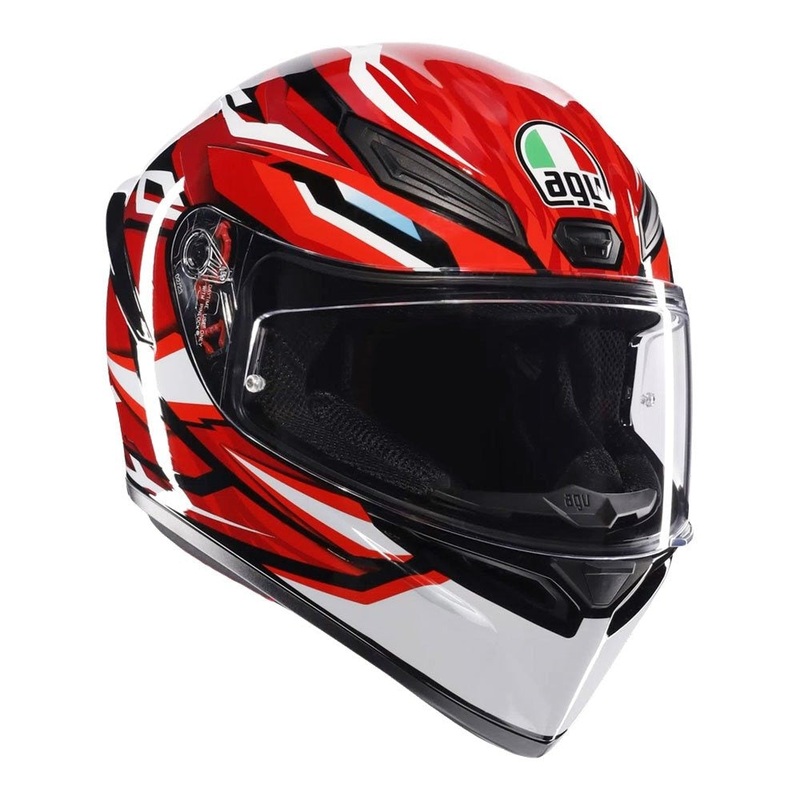 AGV K1 S LION HELMET – BLACK/RED/WHITE S