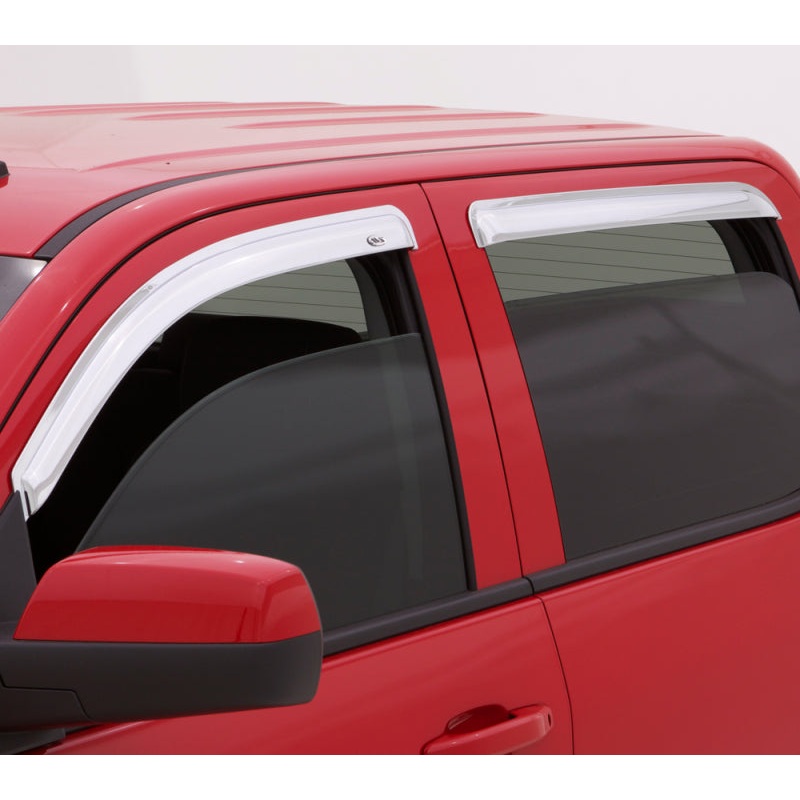 AVS 10-17 Chevy Equinox Ventvisor Outside Mount Front & Rear Window Deflectors 4pc – Chrome