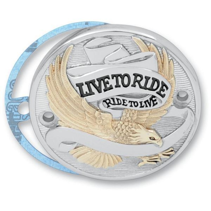 Drag Specialties Live to Ride Points Cover – Gold 30-0152CA