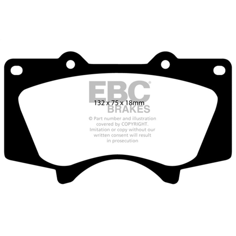 EBC 10+ Lexus GX460 4.6 Greenstuff Front Brake Pads