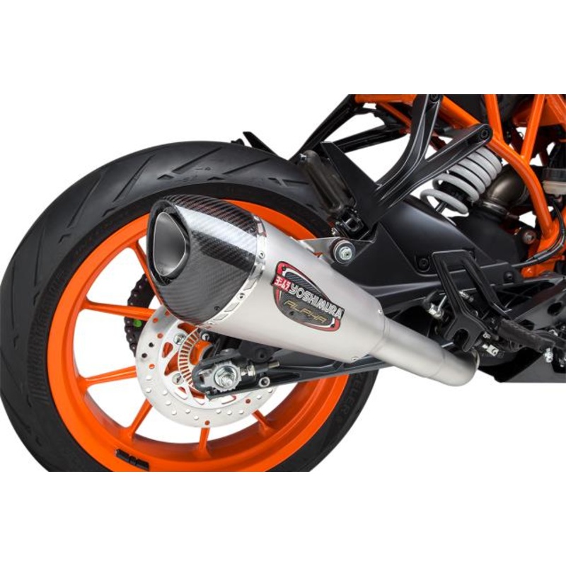 Yoshimura Alpha T Street Series Works Finish Slip-On – Stainless Steel Muffler 16381BP520