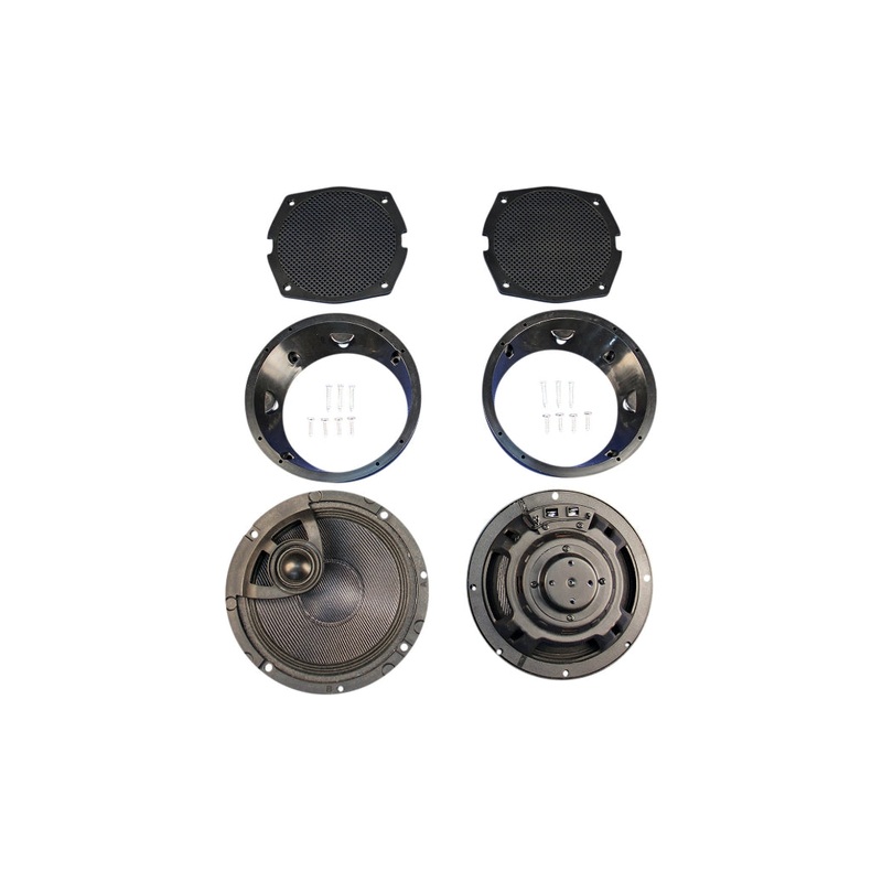 J&M ROKKER XRP 6.58in. Fairing Speaker Kit with Hi-Output PEI Tweeter HC13-6582TW-XRP