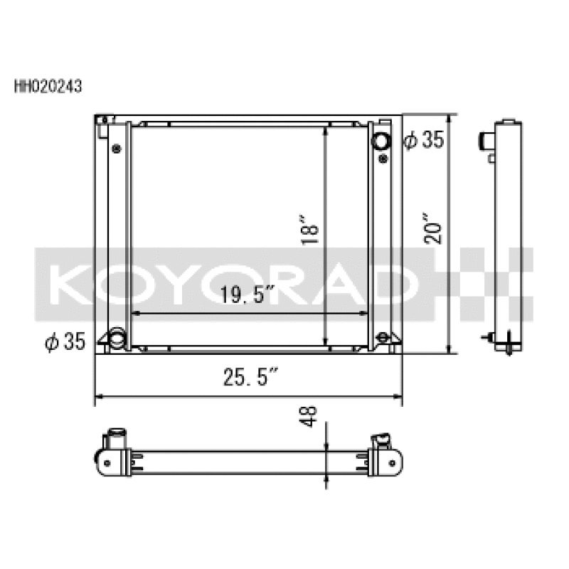 Koyo 90-96 Nissan 300ZX 3.0L Turbo (MT) Radiator