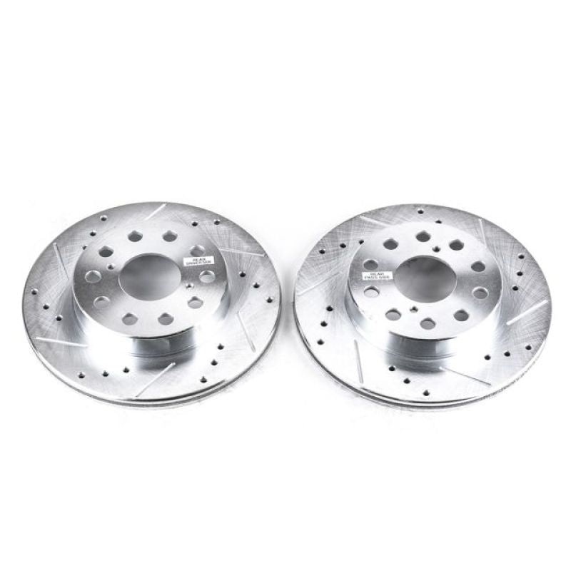 Power Stop 91-95 Toyota MR2 Rear Evolution Drilled & Slotted Rotors – Pair