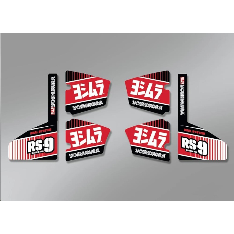 Yoshimura RS9 Muffler Decal Set RS9-NB004