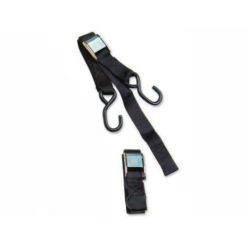Parts Unlimited Heavy Duty Cam Buckle Tie-Down with Built-In Assist – Black TD0030