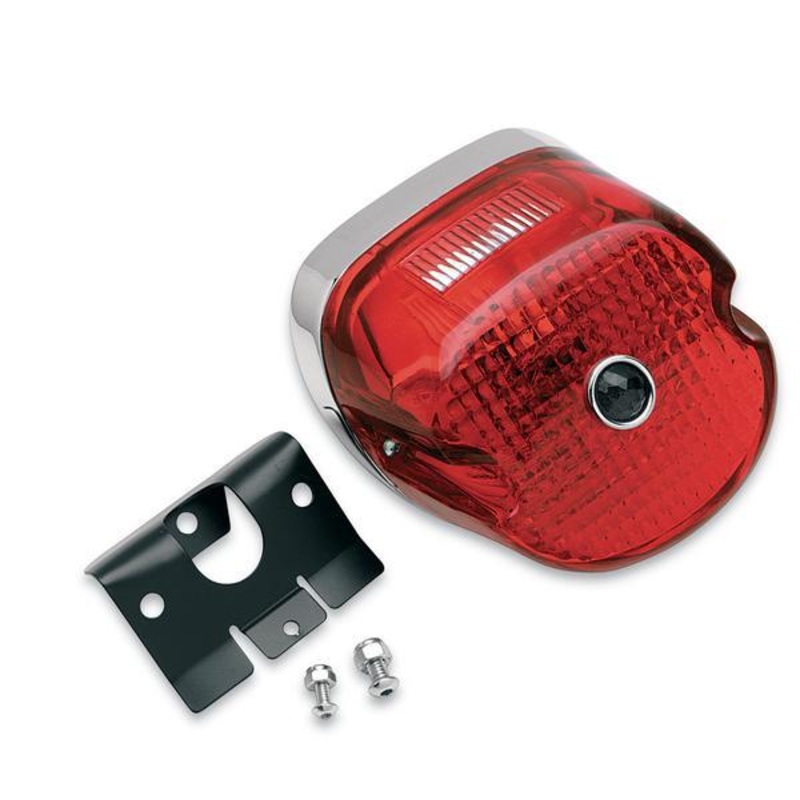 Drag Specialties Laydown Taillight Assembly with Blue Dot 120022CBM-BXLB1
