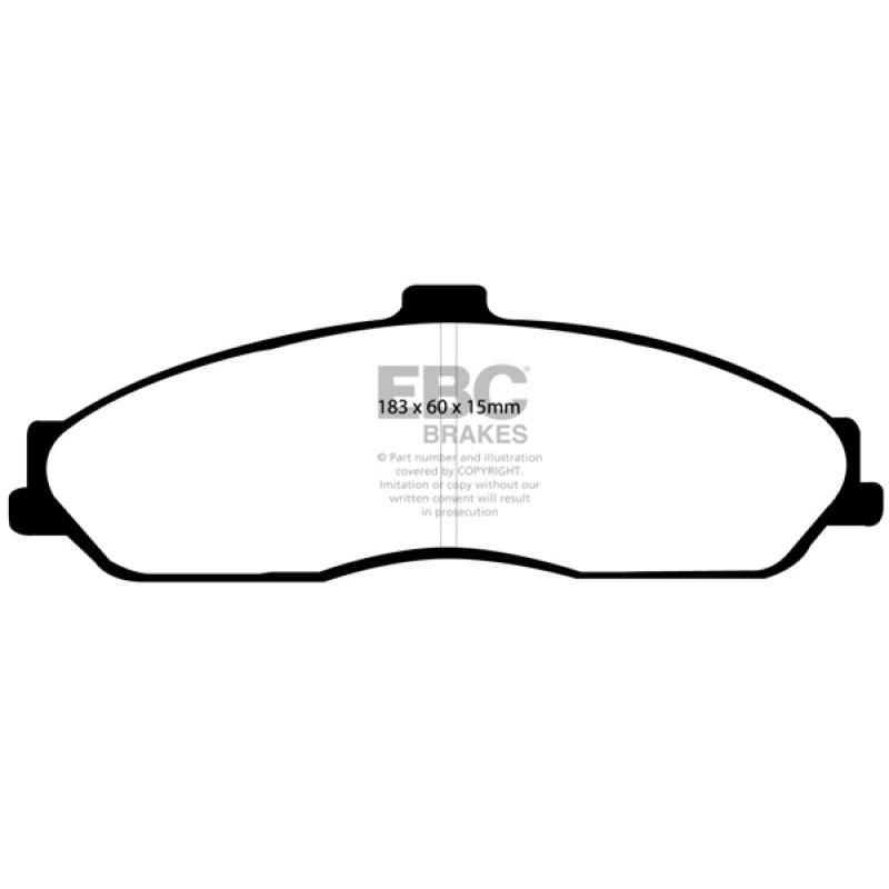 EBC 03-04 Cadillac XLR 4.6 Redstuff Front Brake Pads