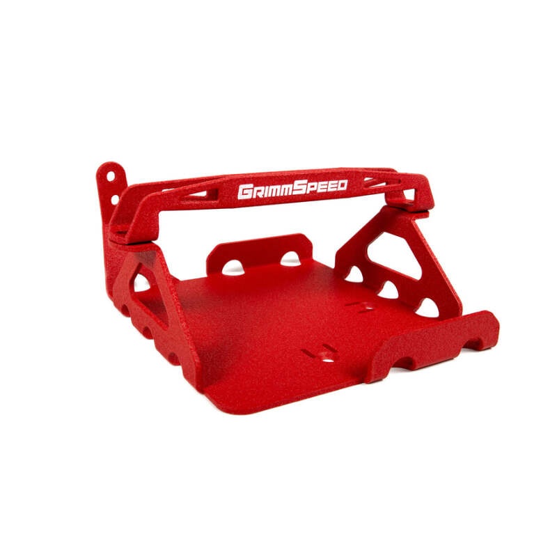GrimmSpeed 08-14 Subaru WRX STI Lightweight Battery Mount Kit – Red