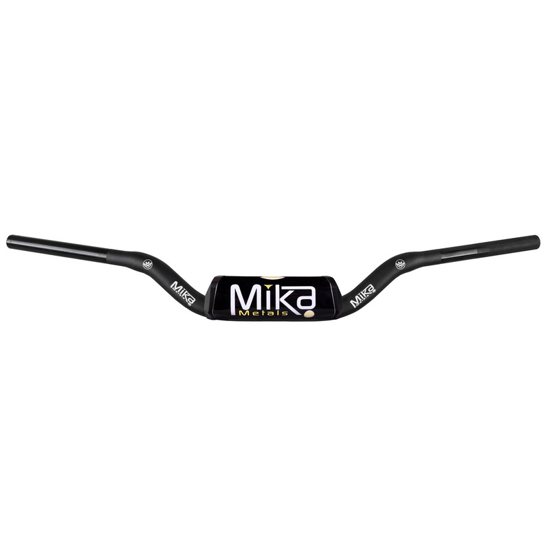Mika Metals 1-1/8in. Raw Series Handlebar – CR Low Bend – Black MK-RA-CL-BLACK