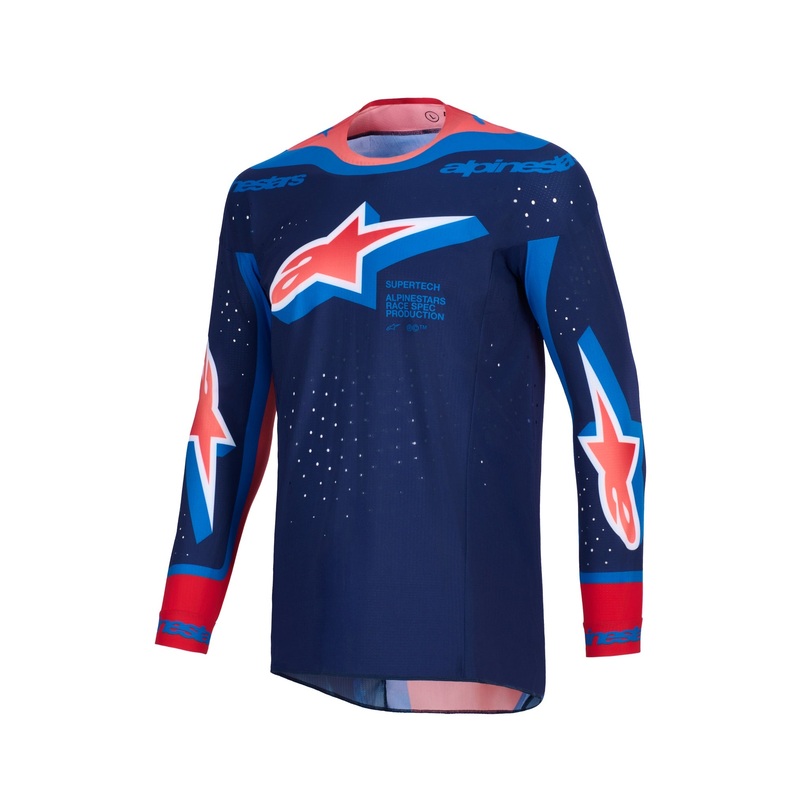 ALPINESTARS 2026 SUPERTECH VISTA JERSEY – DARK NAVY HOT CORAL COBALT S