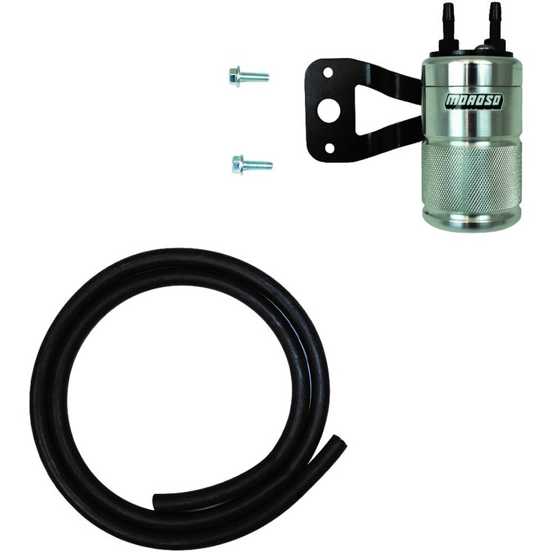 Moroso Air/Oil Separator For Universal V-Twin – Black 85711