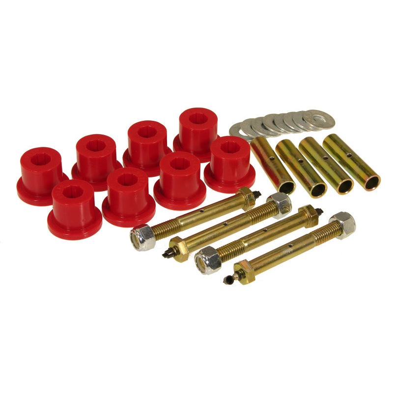 Prothane 87-96 Jeep YJ Front & Rear Main Spring Eye Bushings – Red
