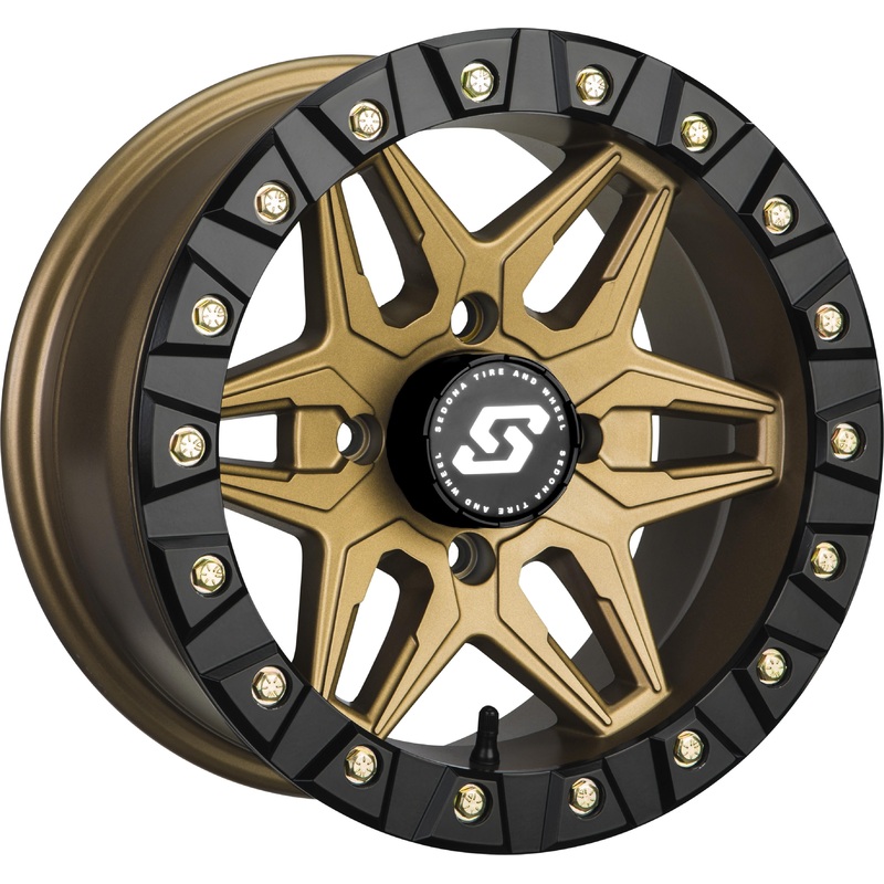 Sedona Split Six Beadlock Wheel – 14×7 – 5+2 Offset – 4/137 12mm Tapered – Bronze A72BZ-47037-52S